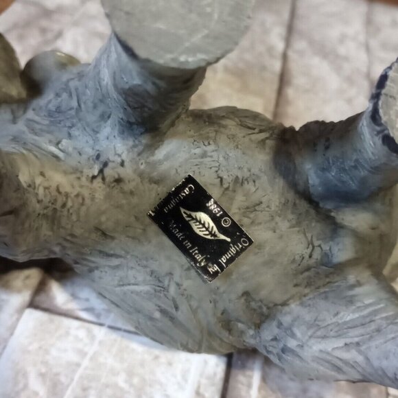 Castagna Original Elaphant Standing Figurine Trunk Up Made In Italy 1988 Vtg - Picture 8 of 9